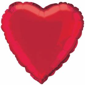 Palloncino mylar cuore rosso 46 cm