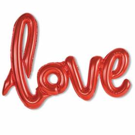 palloncino scritta Love rosso cm 108 x 64