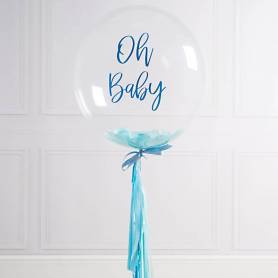 palloncini trasparenti baby azzurro