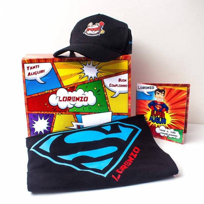 Box Super Cappellino e Maglietta Personalizzata