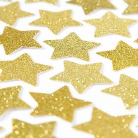 Coriandoli stelle in cartoncino glitter