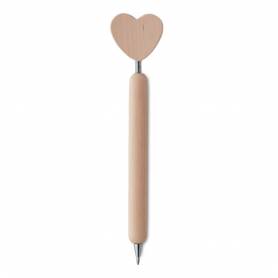 Penna in legno cuore