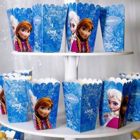 Scatola pop corn grande personalizzata Frozen