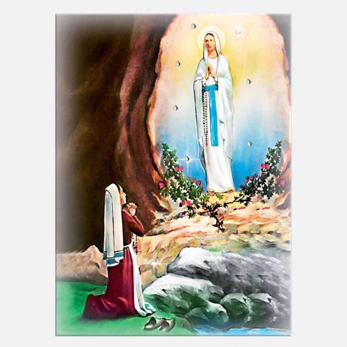 Bomboniera quadro Madonna di Lourdes