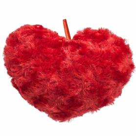 decorazione cuore rosso peluche