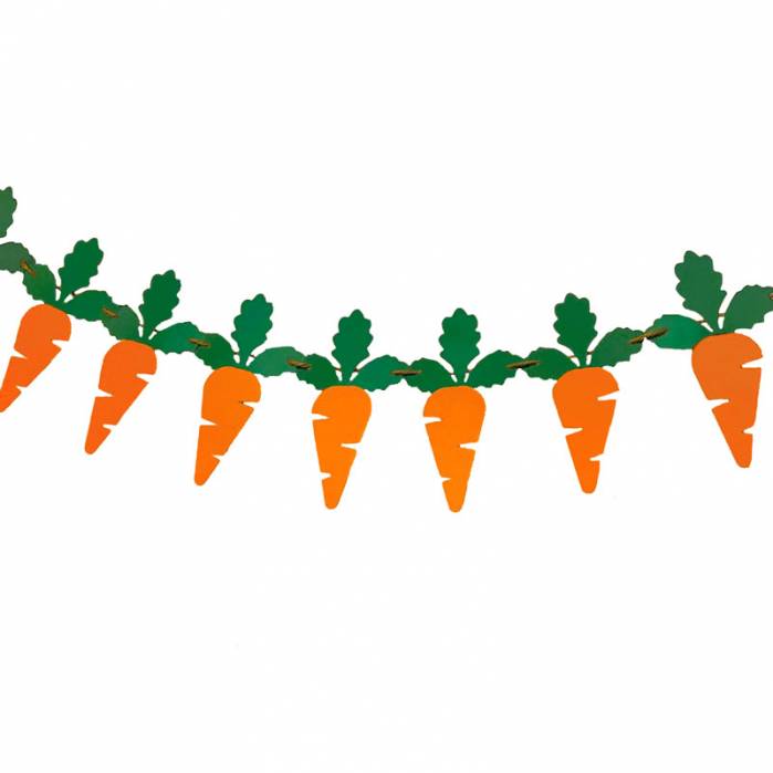 festone carote in carta