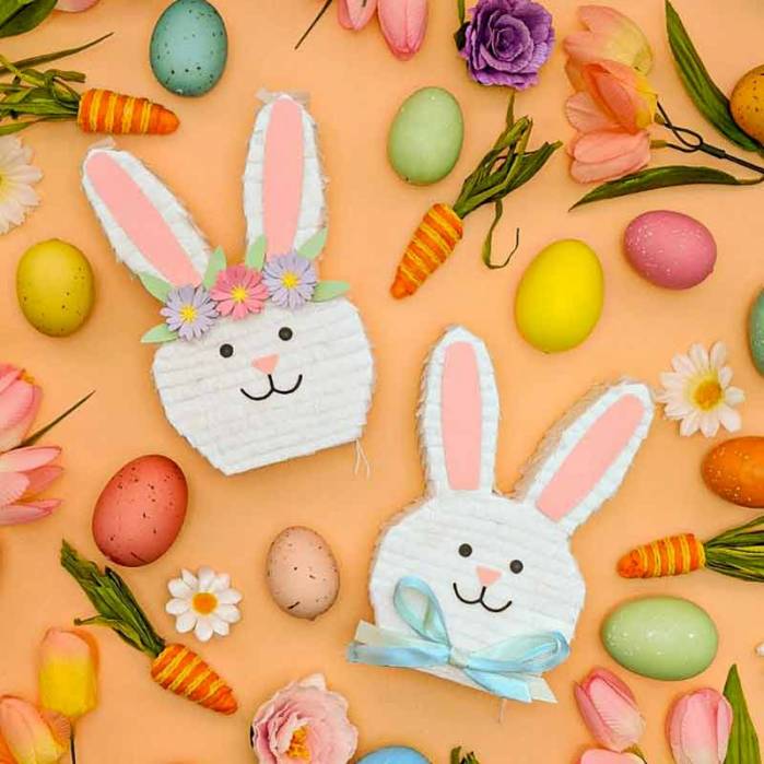 Set di posate per conigli di primavera per bambini personalizzate