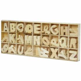 Confezione di lettere in legno piccole