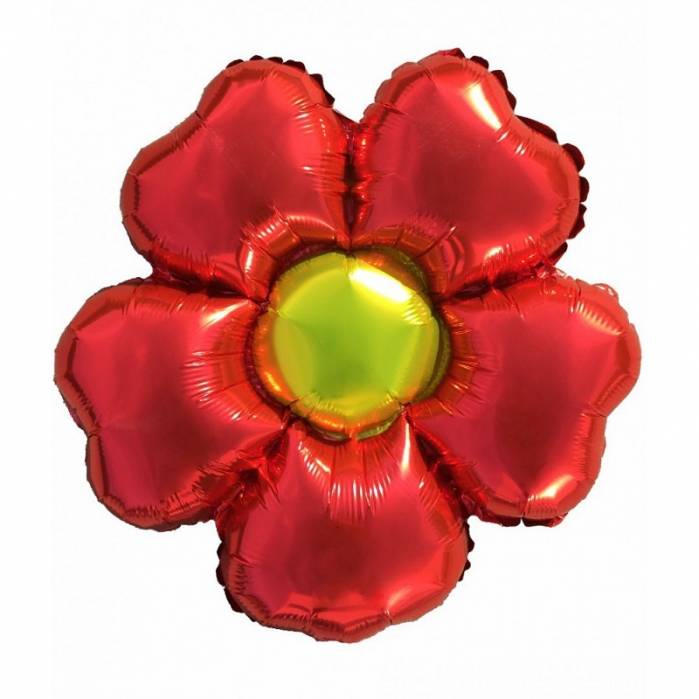 palloncino a forma di fiore rosso