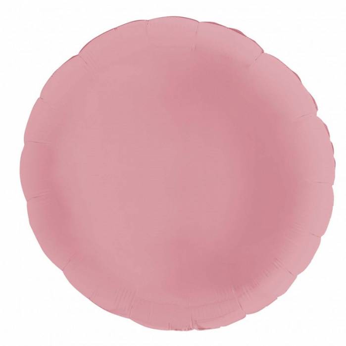 Palloncino tondo mylar rosa pastello