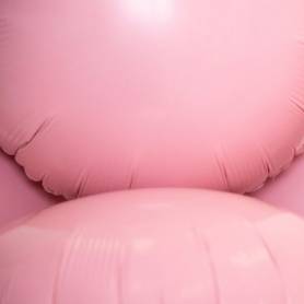 Palloncino tondo rosa pastello matte