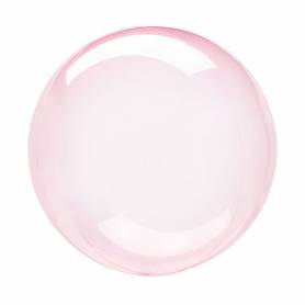 Palloncino trasparente bubble rosa 46 cm