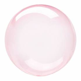 Palloncino trasparente bubble rosa 61 cm